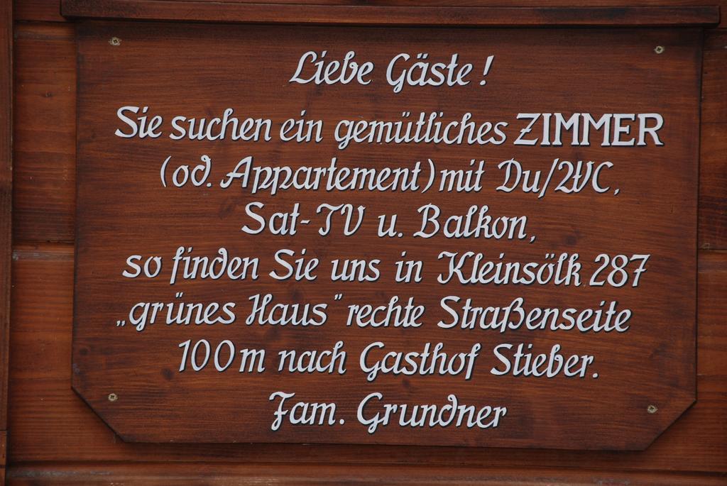 Appartement Grundner Grosssolk Esterno foto